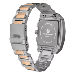 CHRIST VERRA CV 920045G-14 SLV Silver Rosegold Stainless Steel