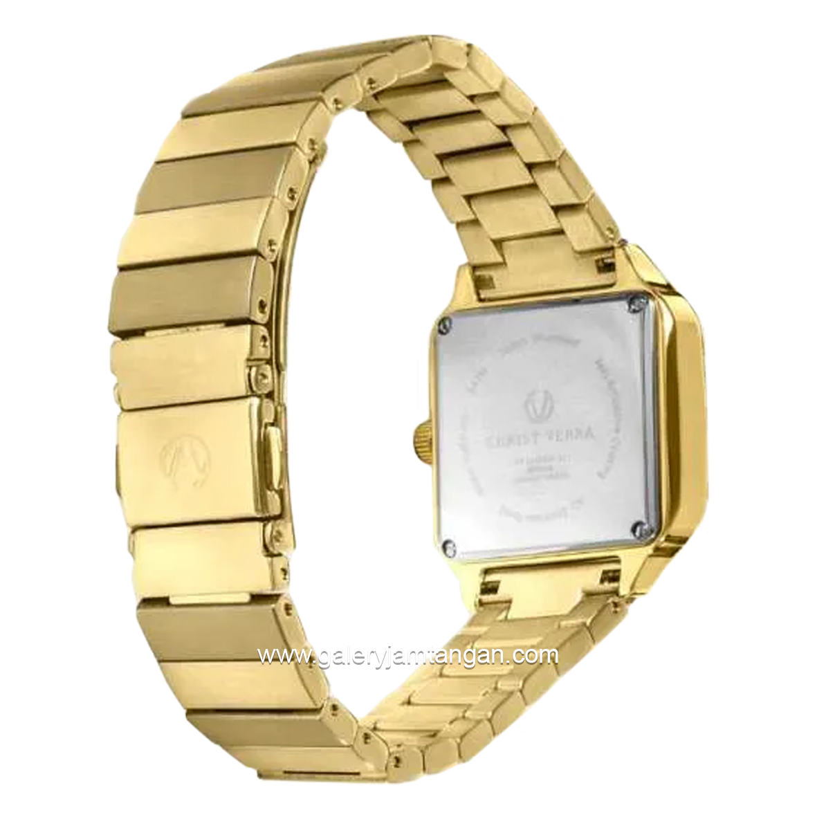 CHRIST VERRA LUMINA CV 514823L-12 WHT/MOP Gold Dial White Stainless Steel