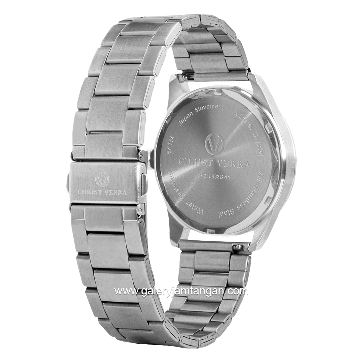 CHRIST VERRA Solar Tech CV 215483G-11 BLU Silver Stainless Steel Free Strap Canvas