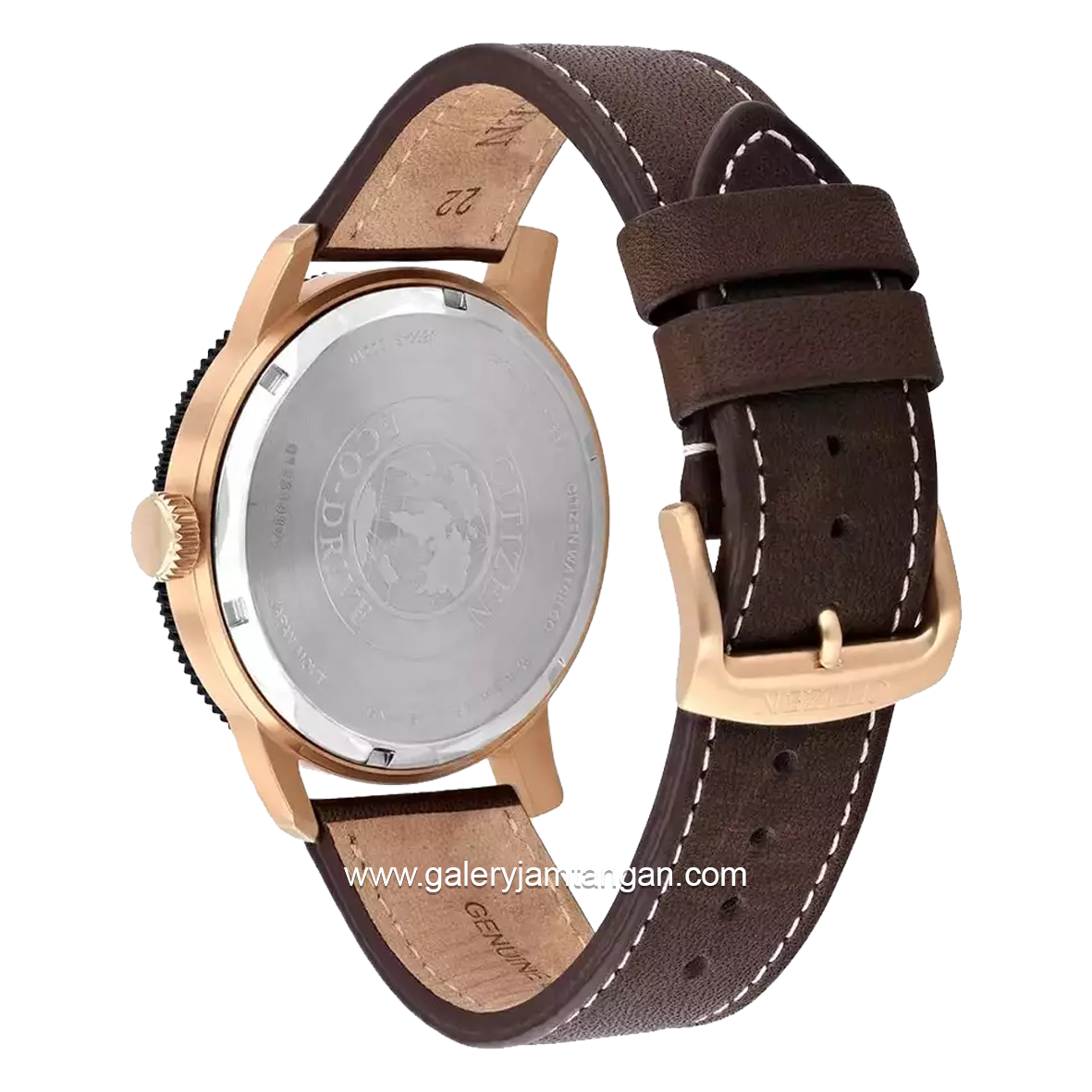 CITIZEN ECO DRIVE AW0079-13X Brown Dial Brown Leather Strap