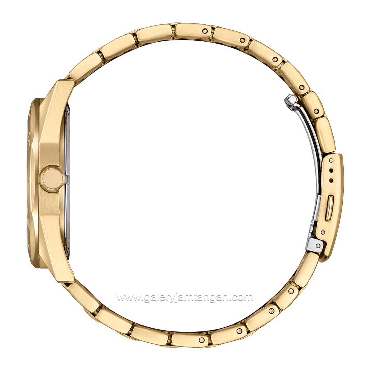 CITIZEN ECO DRIVE BM7633-81X Gold Dial Green Stainless Steel Strap