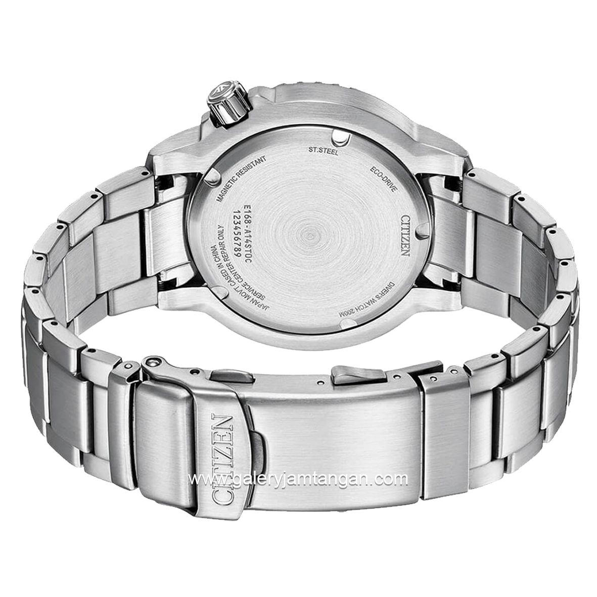 CITIZEN ECO DRIVE BN0165-55L Silver Dial Blue Stainless Steel Strap