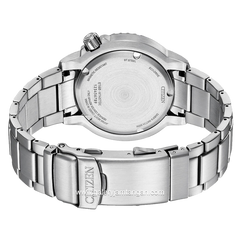 CITIZEN ECO DRIVE BN0165-55L Silver Dial Blue Stainless Steel Strap