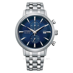 CITIZEN CA7060-88L Chronograph Blue Dial Stainless Steel Strap