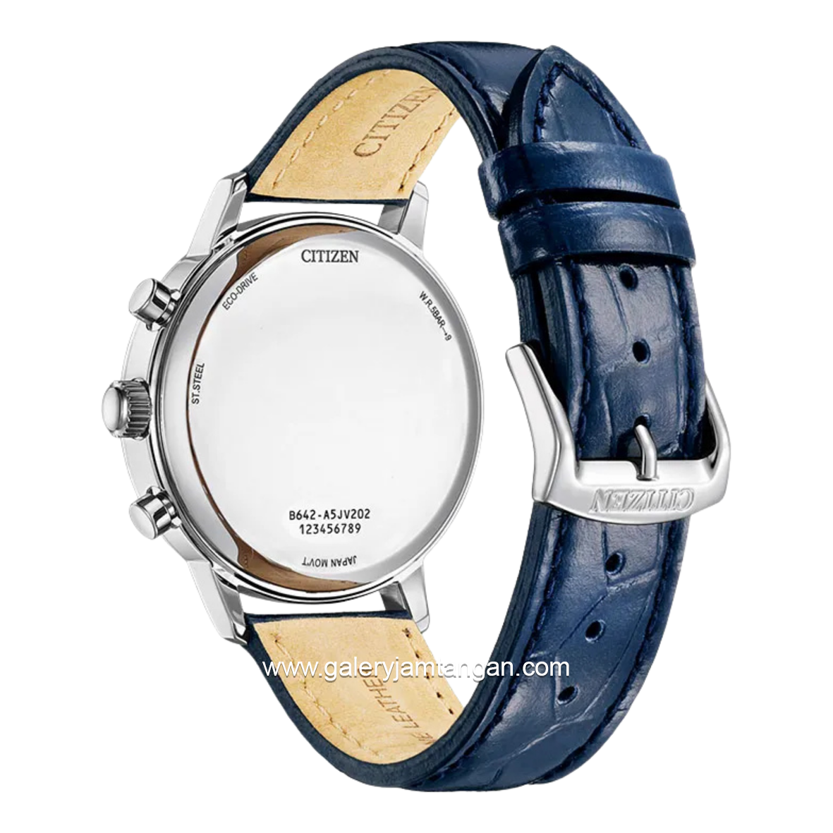 CITIZEN CA7069-16A Eco Drive Blue Leather Strap