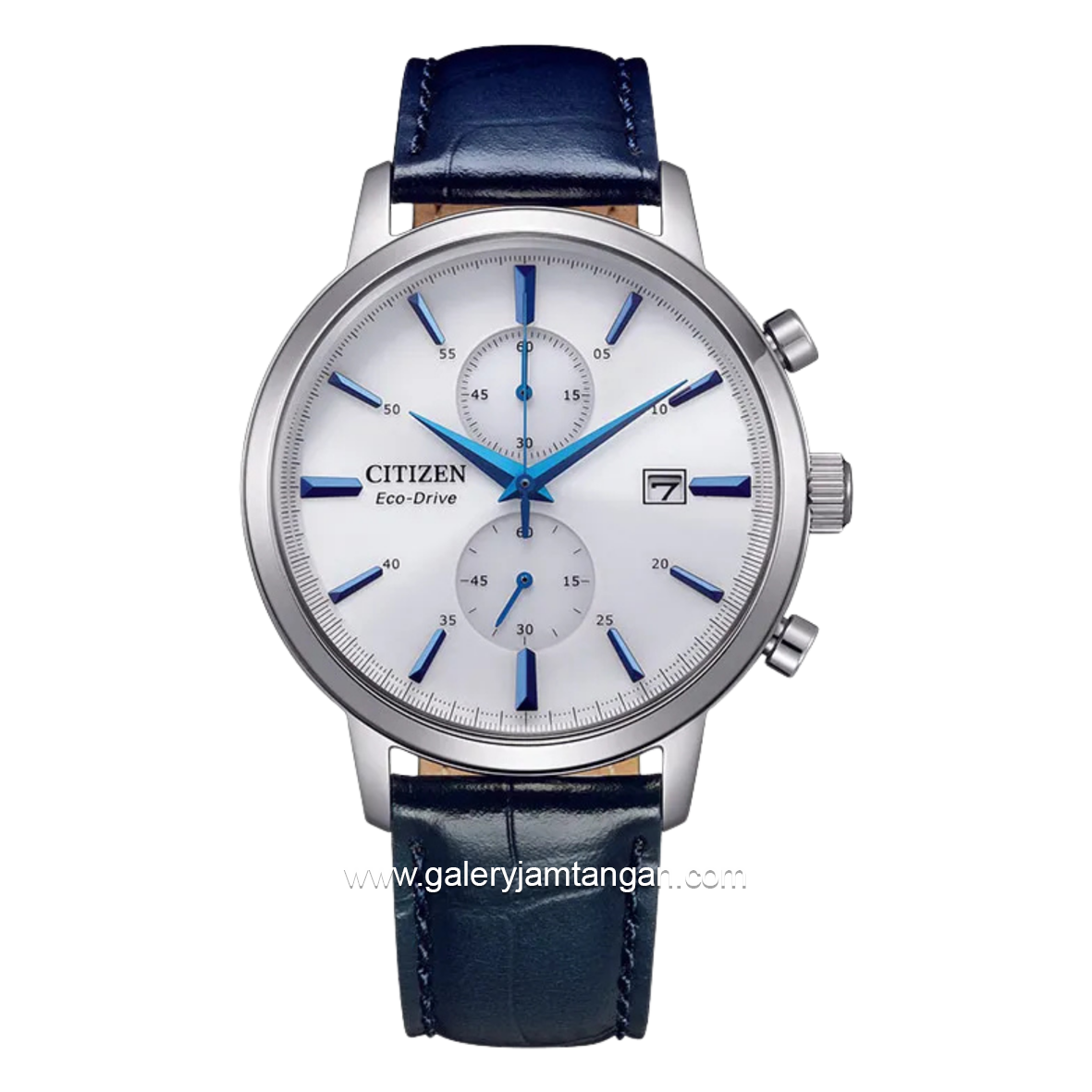 CITIZEN CA7069-16A Eco Drive Blue Leather Strap