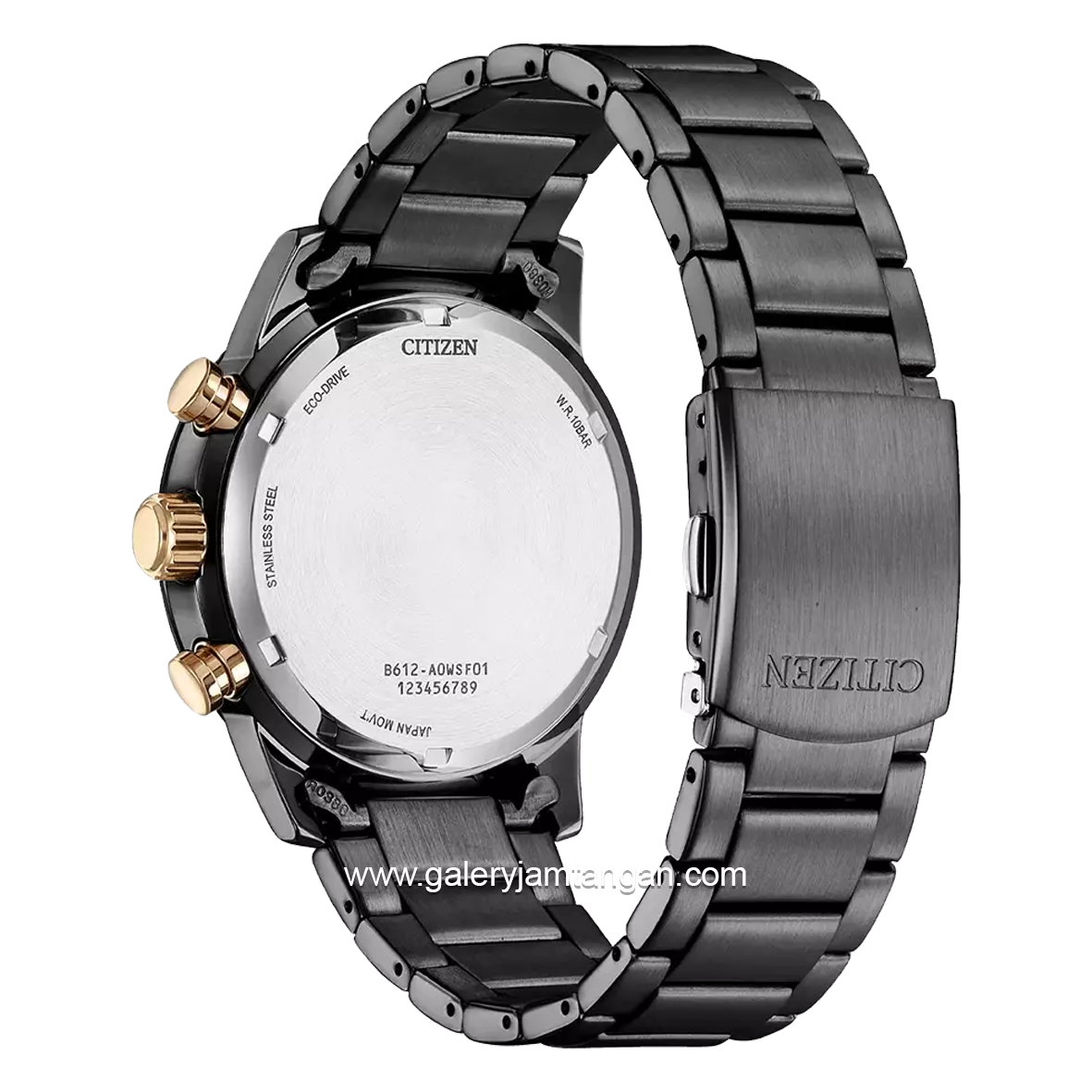 CITIZEN ECO DRIVE CA0746-85E Black Crown Rosegold Stainless Steel
