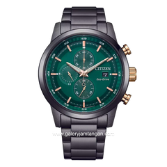 CITIZEN ECO DRIVE CA0746-85X Black Dial Green Stainless Steel