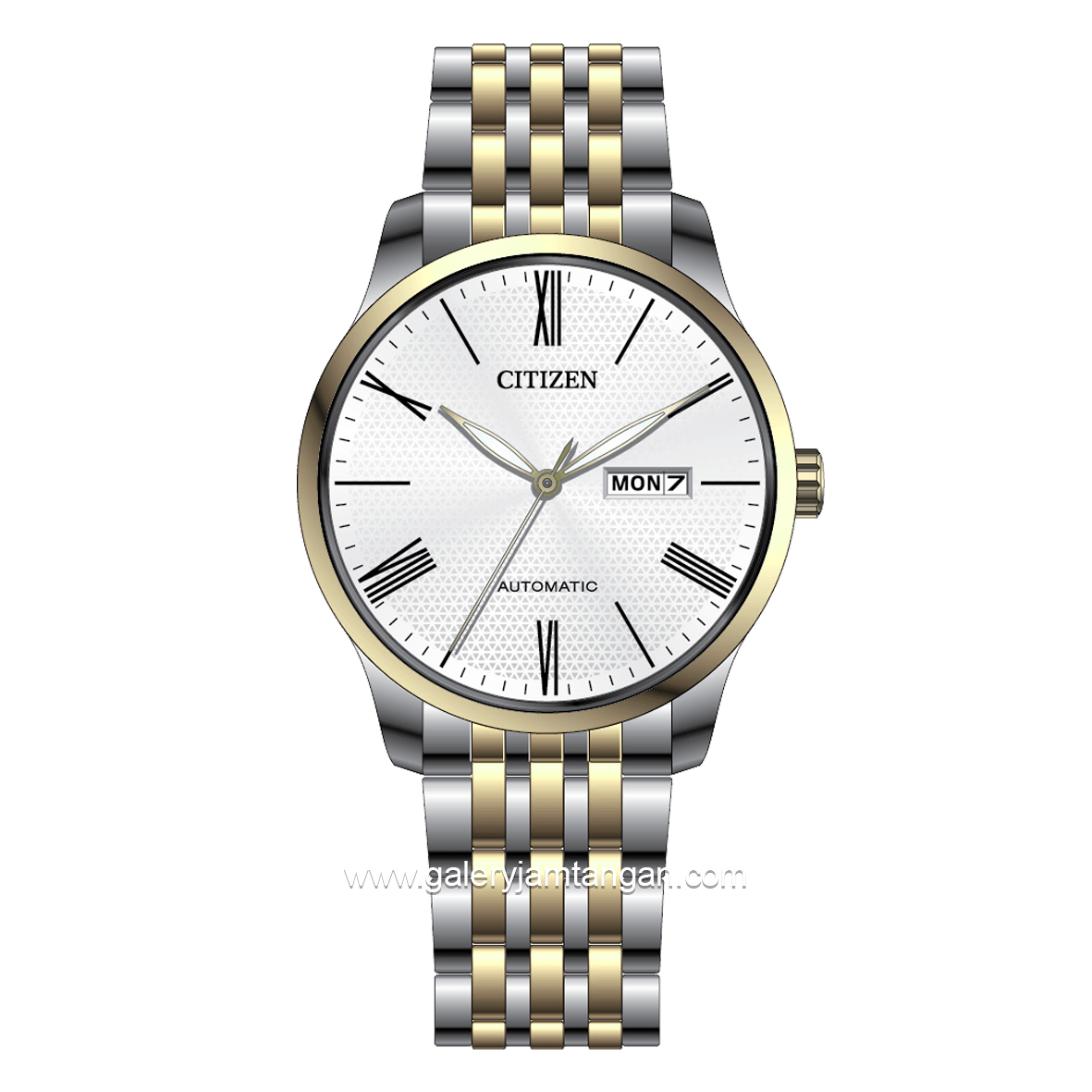CITIZEN NH8354-58A Automatic Silver Dial White Stainless Steel Strap
