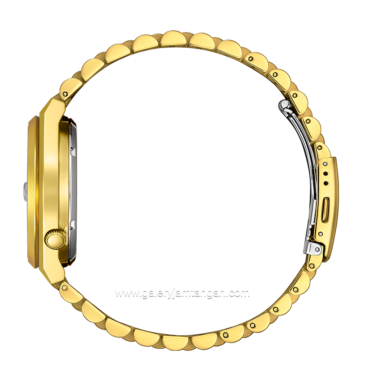 CITIZEN TSUYOSA NJ0152-51X Automatic Gold Dial Green Stainless Steel Strap