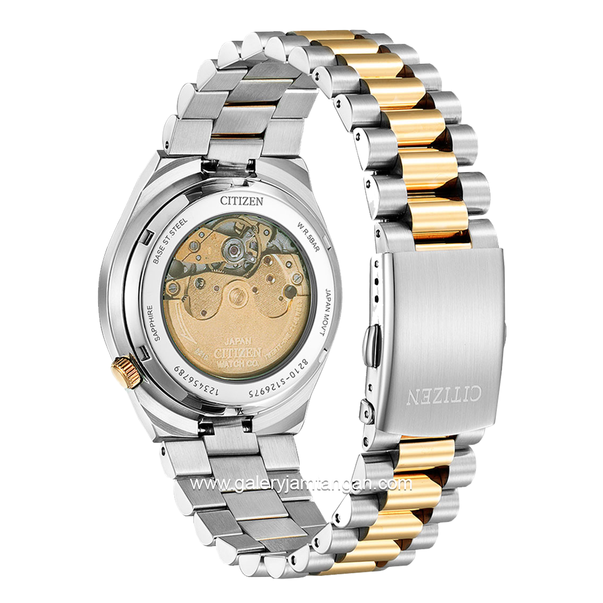 CITIZEN MECHANICAL NJ0154-80H Silver Dial Grey Stainless Steel Strap