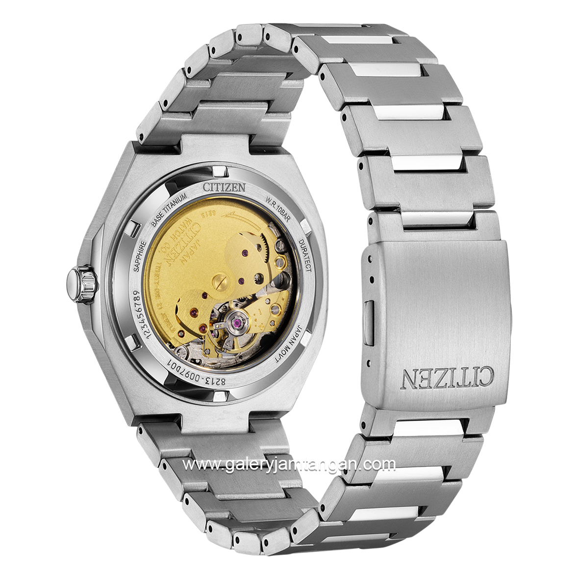 CITIZEN MECHANICAL NJ0180-80L Super Titanium Zenshin Automatic Silver Titanium Strap