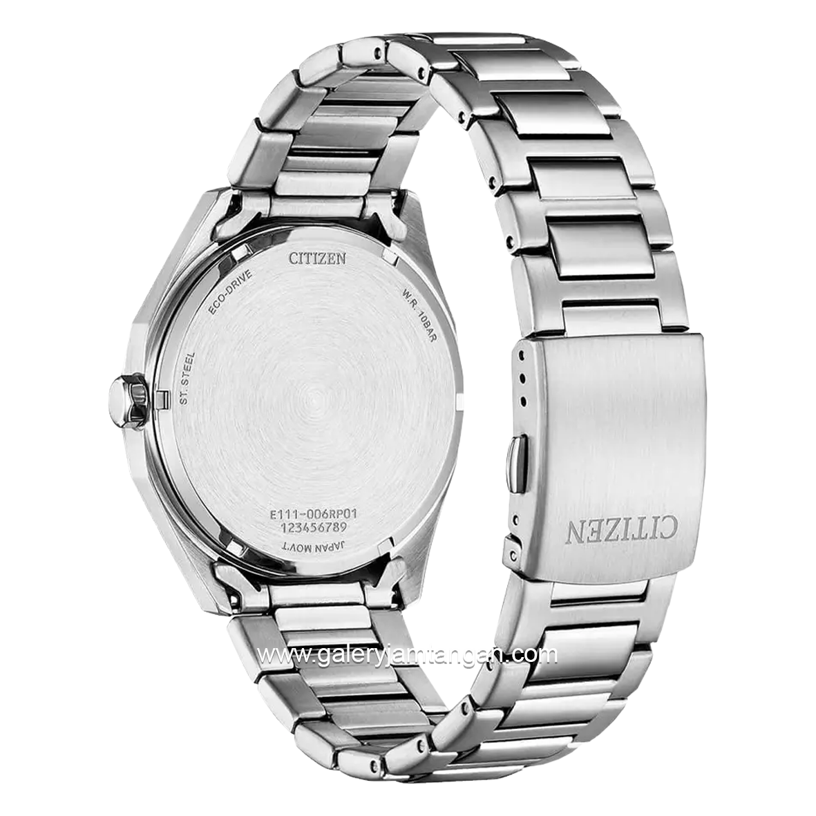 CITIZEN BM7600-81E Eco Drive Silver Dial Black Stainless Steel