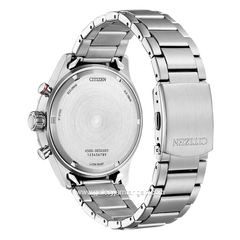 CITIZEN CTZ AT2520-89L Eco Drive Silver Dial Blue Chronograph Stainless Steel