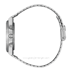 CITIZEN CTZ AT2541-54A Eco-Drive Silver Black Dial White Chronograph Stainless Steel