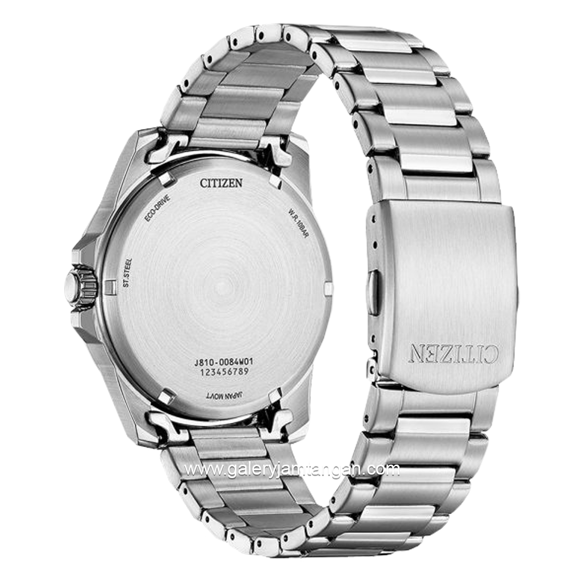 CITIZEN CTZ AW1816-89E Eco-Drive Silver Dial Black Stainless Steel