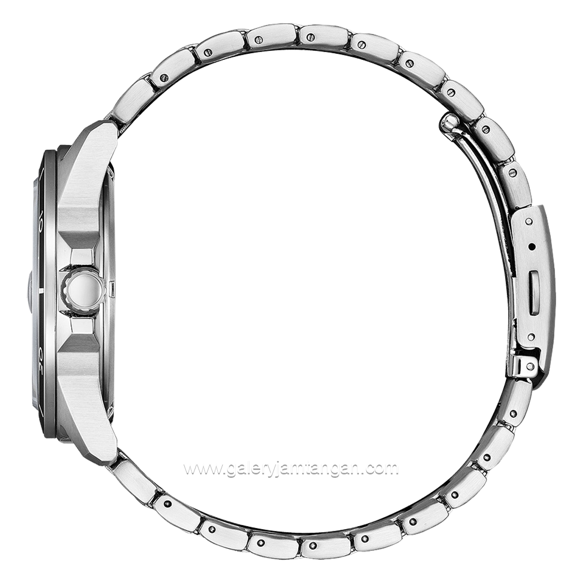 CITIZEN CTZ AW1816-89E Eco-Drive Silver Dial Black Stainless Steel