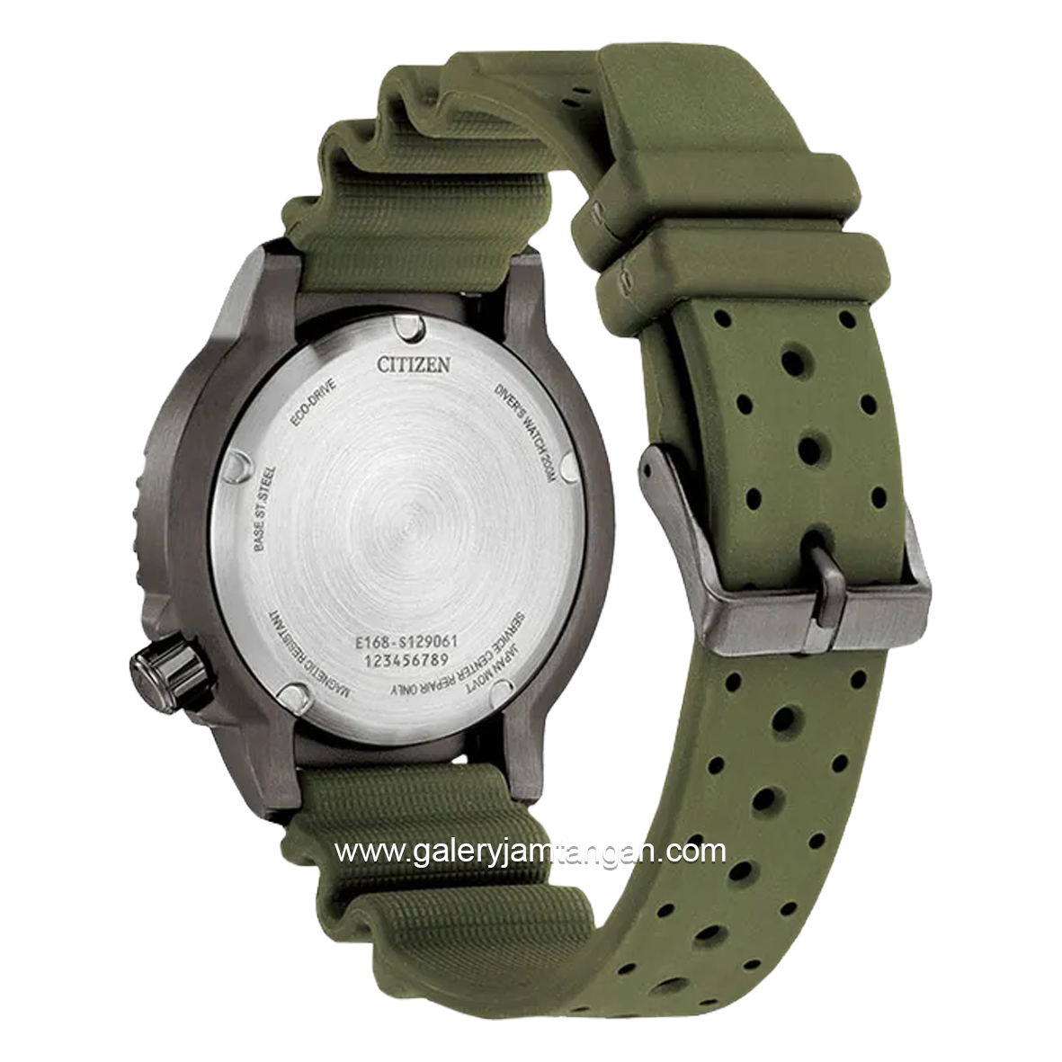 CITIZEN CTZ BN0157-11X Eco Drive Green Black Rubber