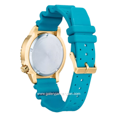 CITIZEN CTZ BN0162-02X Eco-Drive Blue Gold Blue Dial Turquoise Rubber
