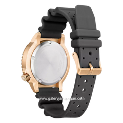 CITIZEN CTZ BN0163-00H Eco-Drive Grey Rosegold Dial Grey Rubber Silicon