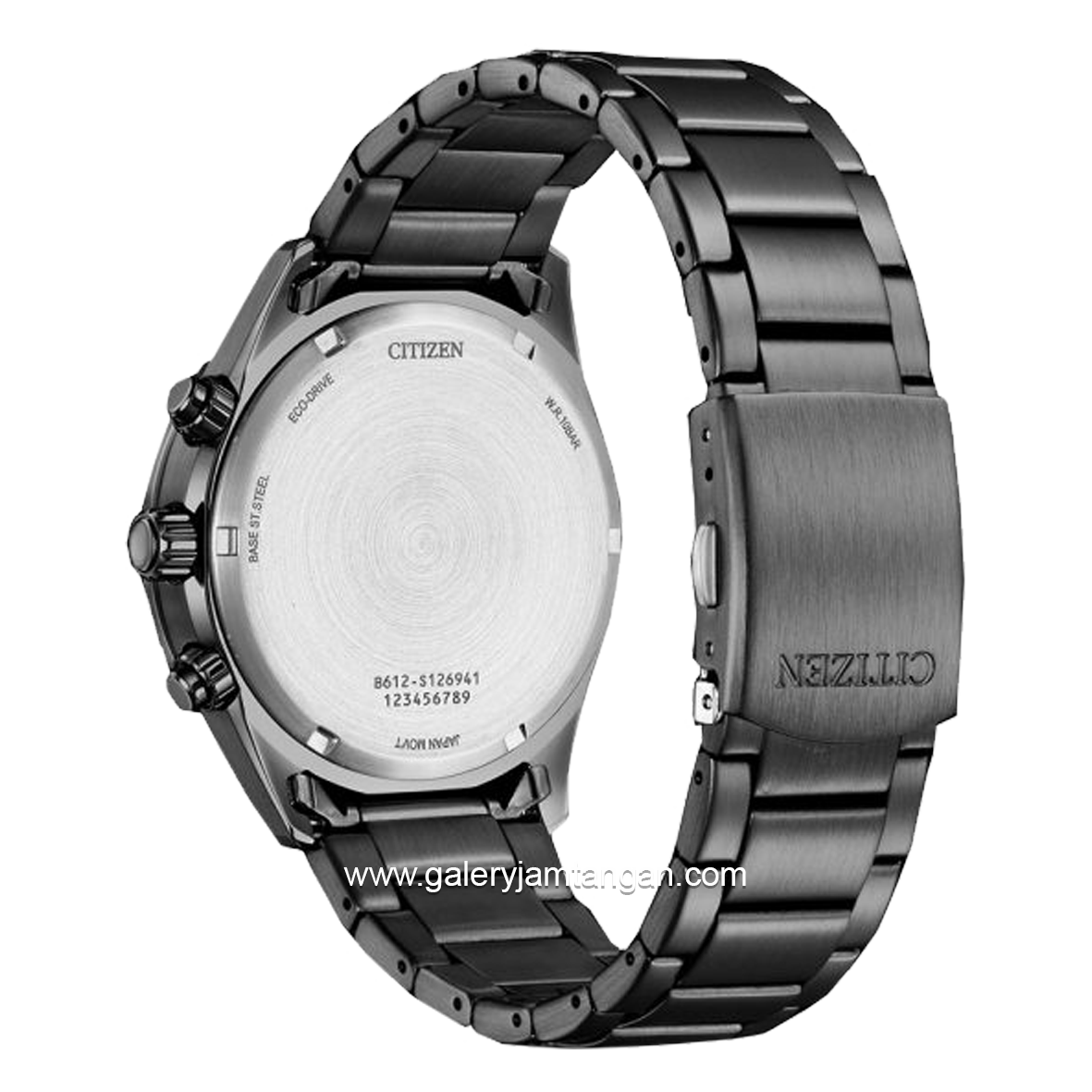 CITIZEN CTZ CA0775-79E Eco Drive Full Black Stainless Steel