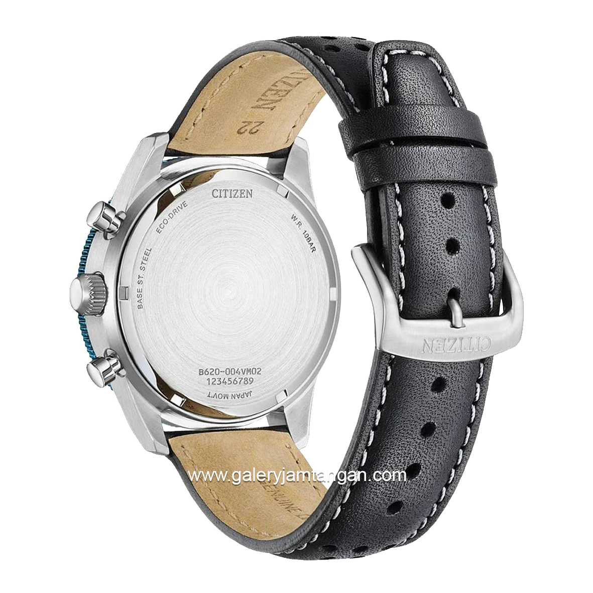 CITIZEN CTZ CA4558-16E Eco-Drive Black Silver Dial Black Leather
