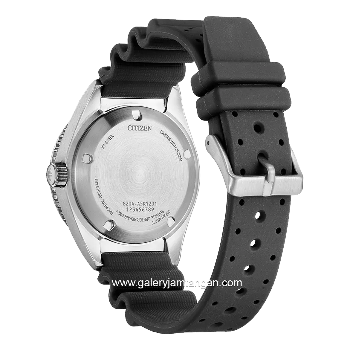 CITIZEN CTZ NY0120-01E Black Silver Dial Black Rubber Automatic Divers