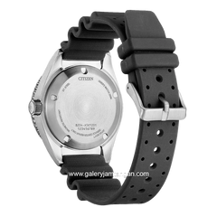 CITIZEN CTZ NY0120-01E Black Silver Dial Black Rubber Automatic Divers