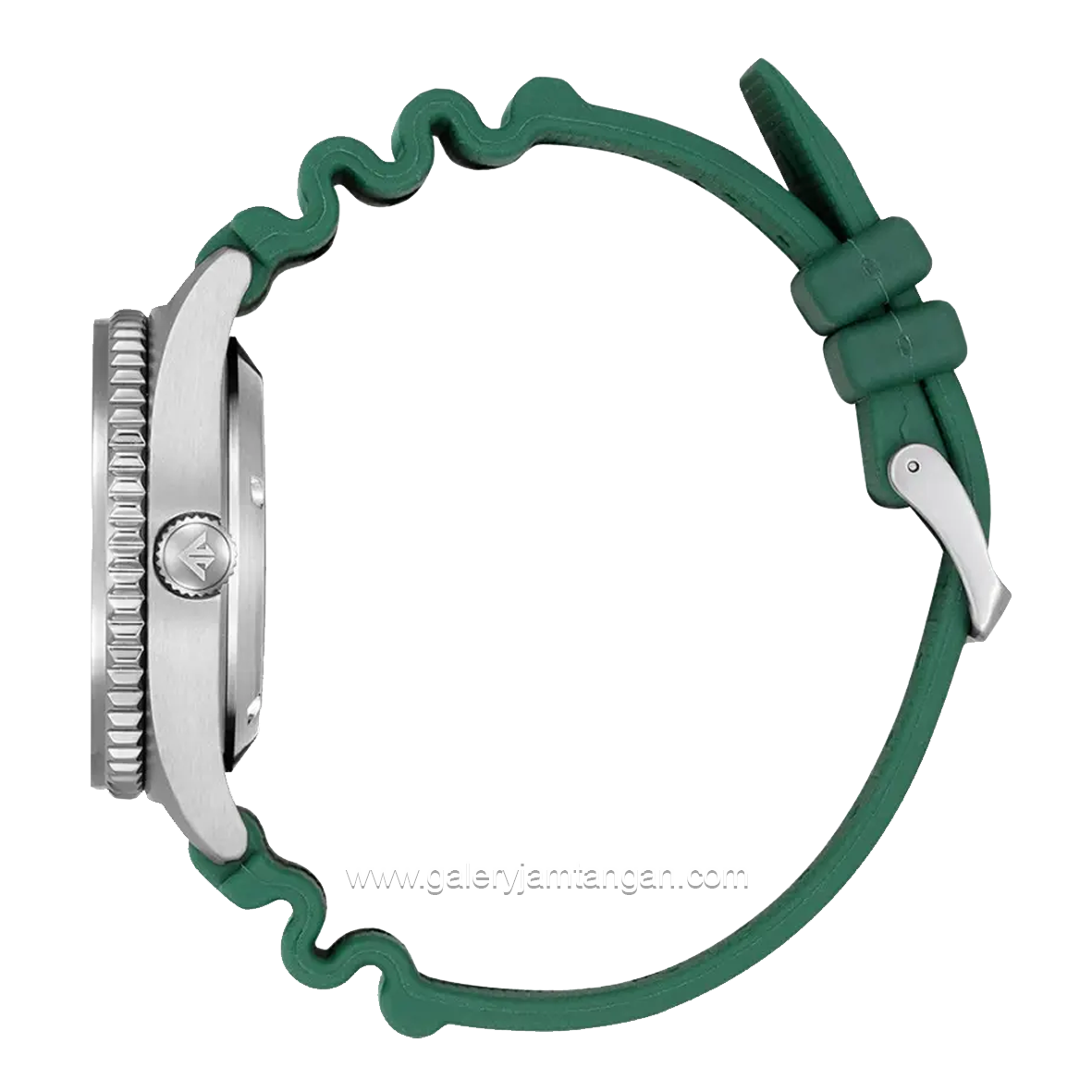 CITIZEN CTZ NY0121-09X Green Silver Dial Green Rubber Automatic Divers