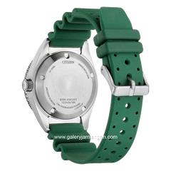 CITIZEN CTZ NY0121-09X Green Silver Dial Green Rubber Automatic Divers