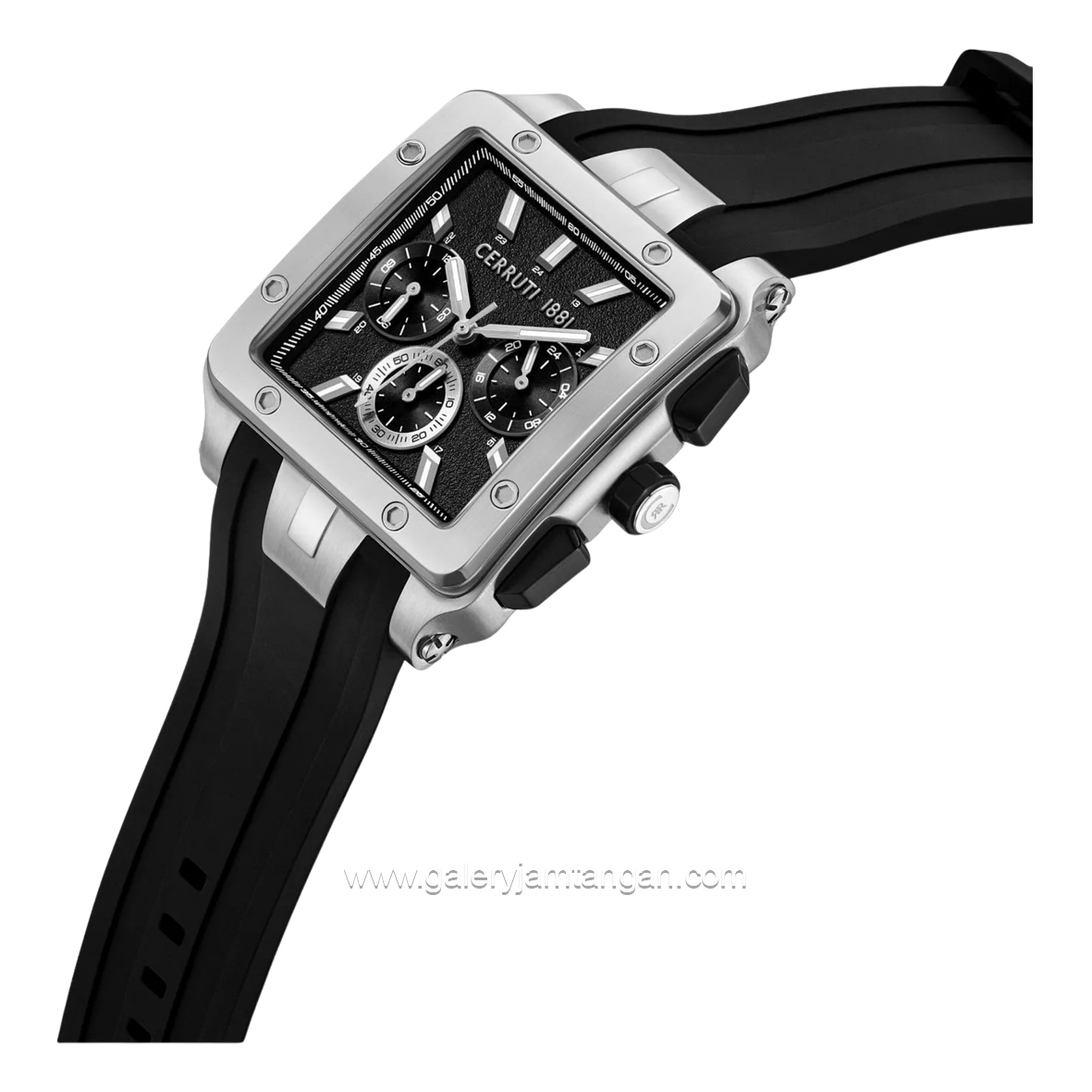 CERRUTI 1881 CIWGQ0084901 Odissea Master Black Rubber Strap