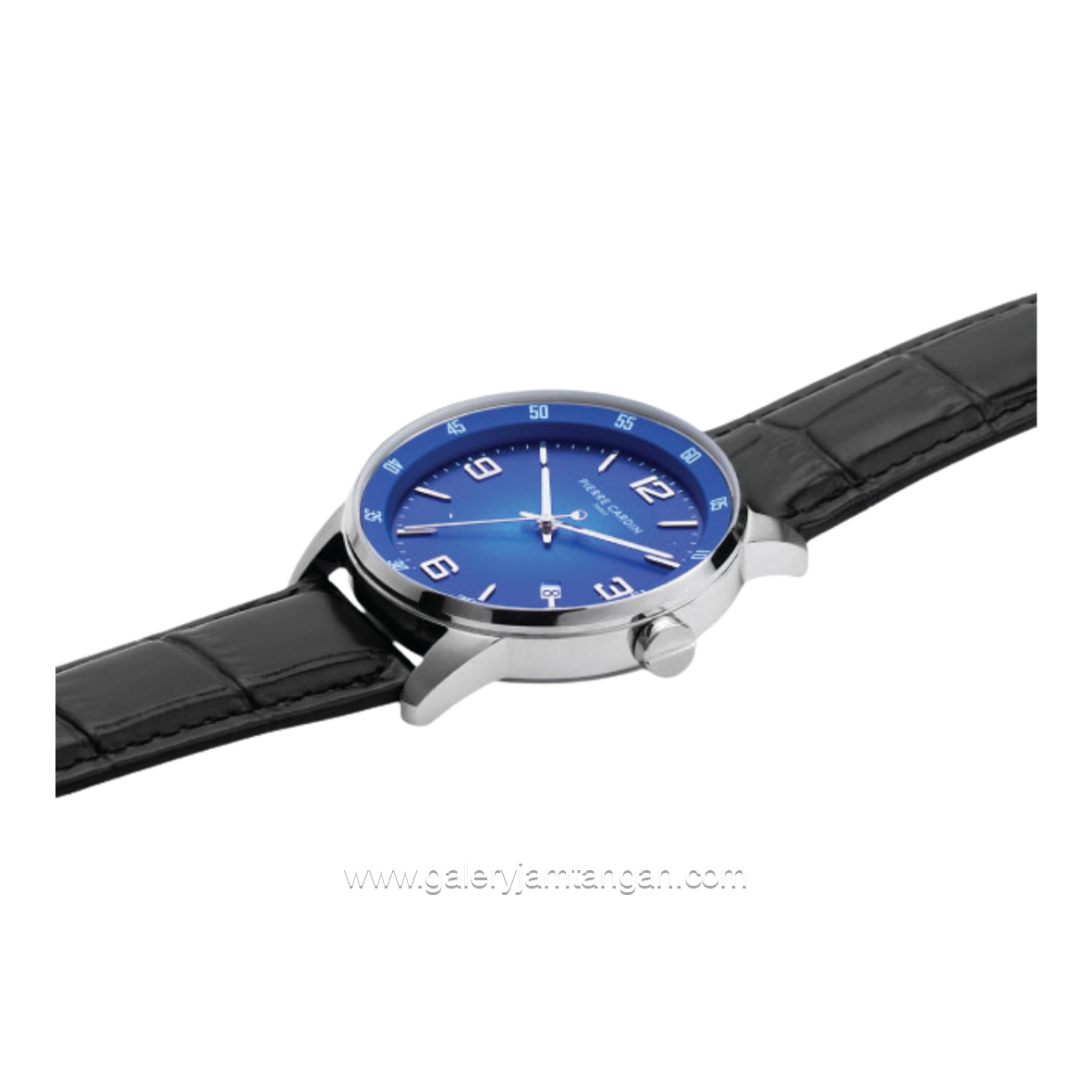 PIERRE CARDIN MONTROUGE CMR.0001 Black Dial Blue Leather Strap
