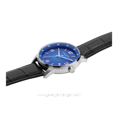 PIERRE CARDIN MONTROUGE CMR.0001 Black Dial Blue Leather Strap