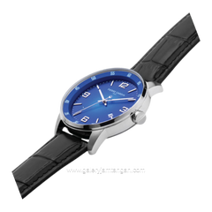 PIERRE CARDIN MONTROUGE CMR.0001 Black Dial Blue Leather Strap