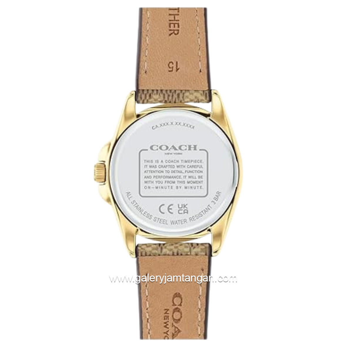 COACH 14504107 Greyson Champagne Brown Strap
