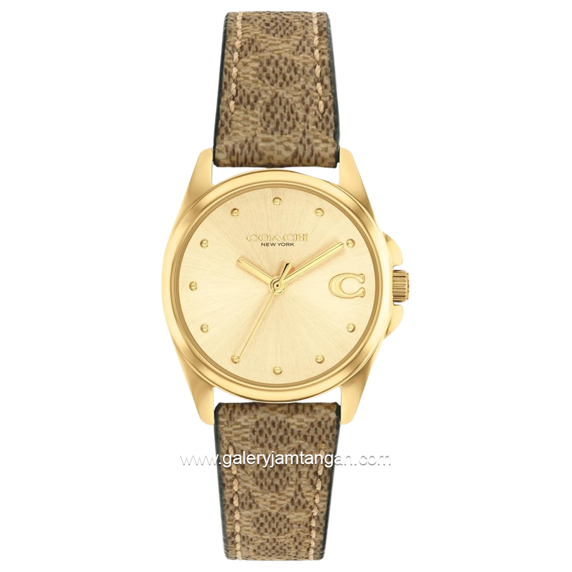 COACH 14504107 Greyson Champagne Brown Strap