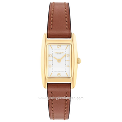 COACH REESE 14504643 Brown Gold Dial White Leather Strap