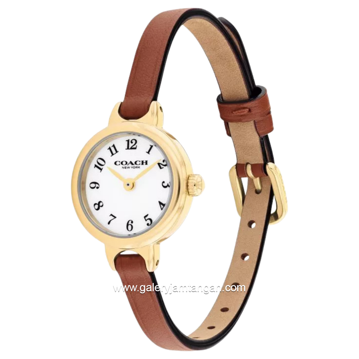COACH 14504656 Iris Lea Brown Leather Strap