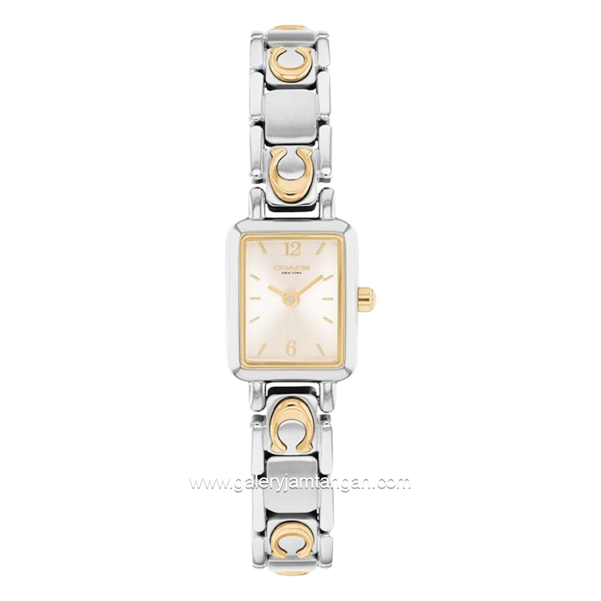COACH MARA 14504673 Silver Gold Stainless Steel Strap