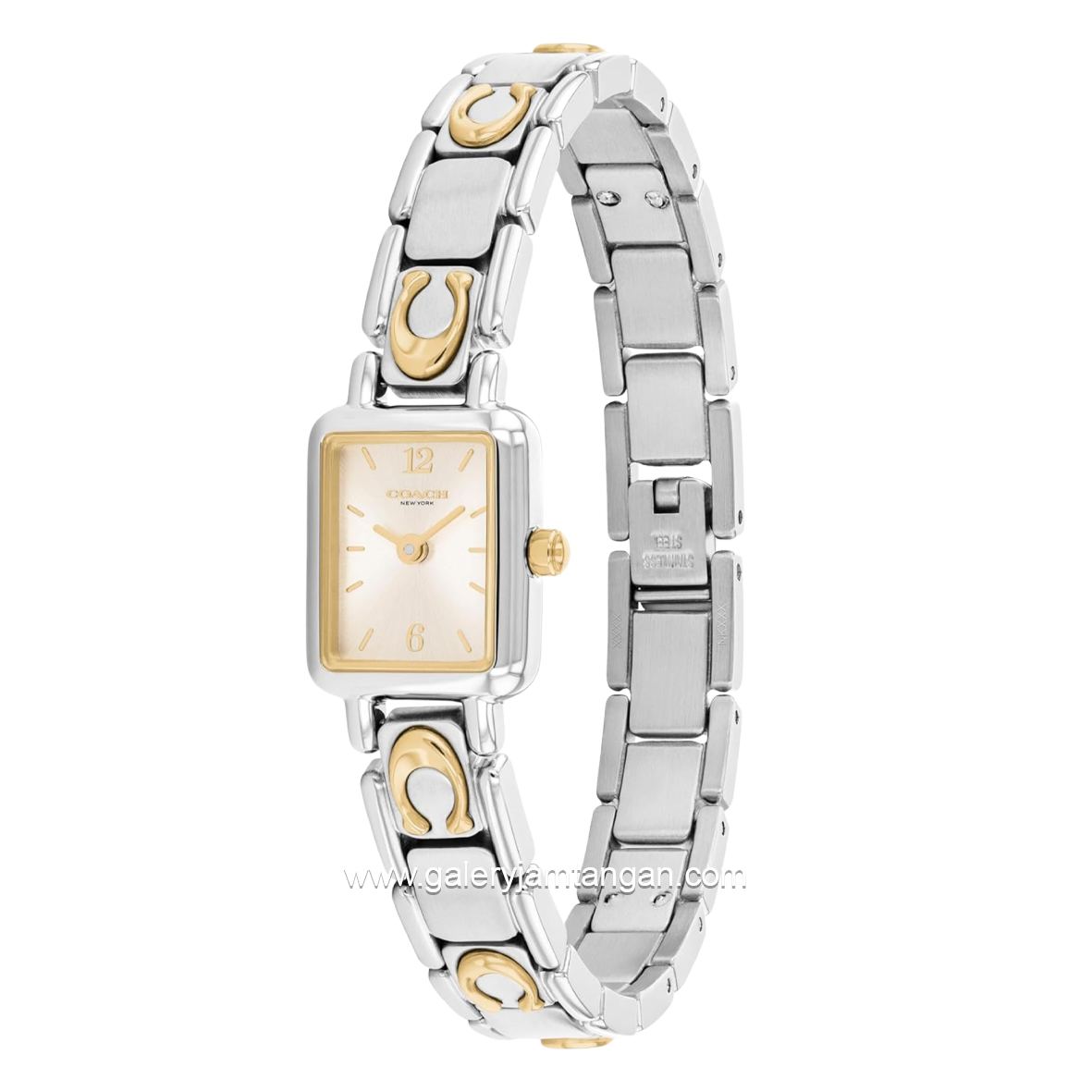 COACH MARA 14504673 Silver Gold Stainless Steel Strap