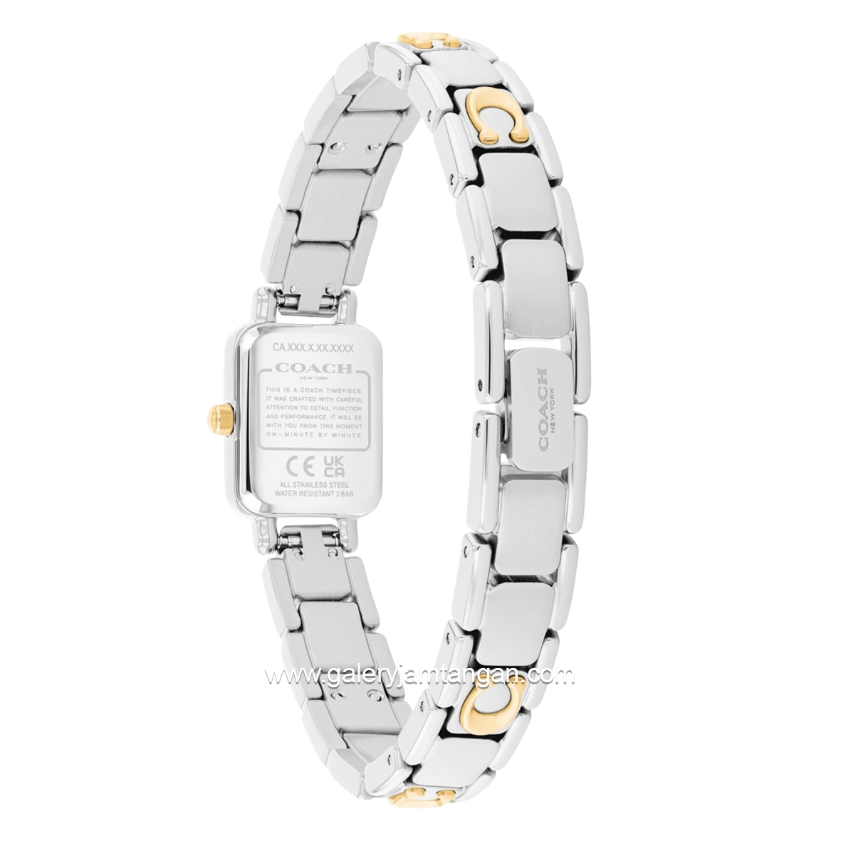 COACH MARA 14504673 Silver Gold Stainless Steel Strap