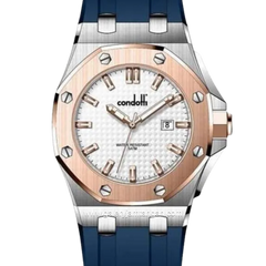 CONDOTTI IMPECCABILE CN1089-SRG01-PO4 Navy Ring Rosegold Rubber Strap