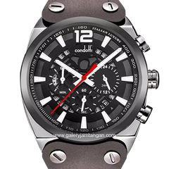 CONDOTTI  NAFALE CN5117-SGN03-L08 Brown Silver Leather Strap