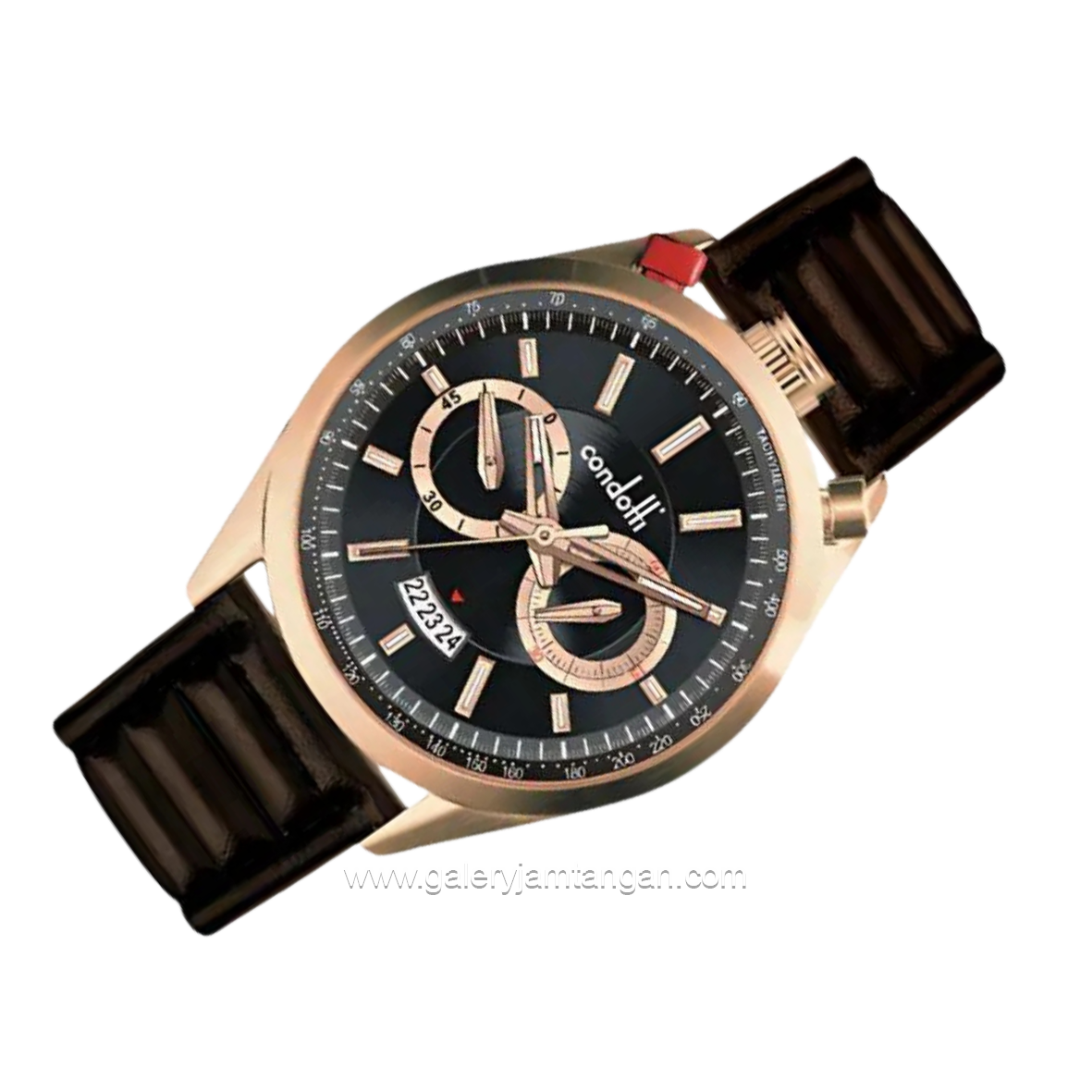 CONDOTTI RAROA CN1078-RG03-L05 Brown Rosegold Leather Strap