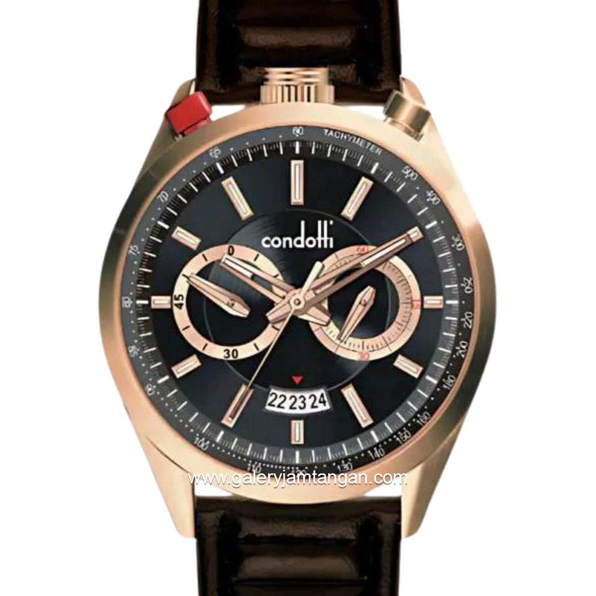 CONDOTTI RAROA CN1078-RG03-L05 Brown Rosegold Leather Strap