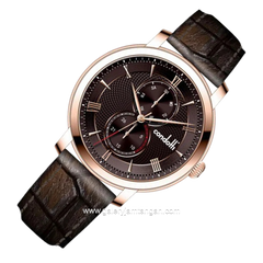 CONDOTTI SOLLECTTO CN1091-RG05-L05 Brown Rosegold Leather Strap