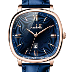 CONDOTTI VECCHIO CN1087-RG04-L04 Blue Rosegold Leather Strap