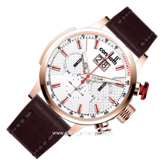 CONDOTTI VIGOROSSO CN1111-RG01-L05 Brown Rosegold Rubber Strap