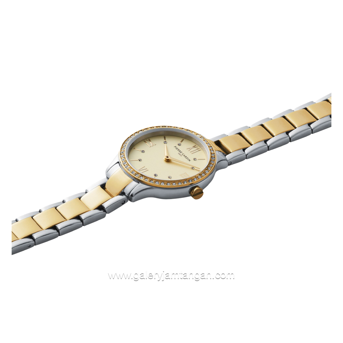 PIERRE CARDIN SAINT LOUIS SIMPLICITY CRM.0004 Silver Gold Dial White