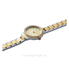 PIERRE CARDIN SAINT LOUIS SIMPLICITY CRM.0004 Silver Gold Dial White
